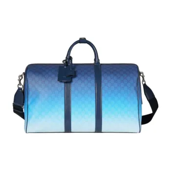 GUCCI GG Monogram Coated Fabric Handbag, Shoulder Bag, Crossbody Bag, Travel Bag Men's Blue