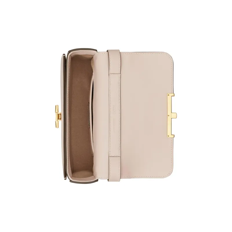 TOD'S T Timeless Calfskin Crossbody Bag Mini Women's Pink-4