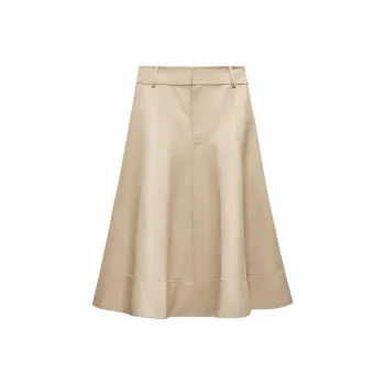 ZARA ZW Series Casual Long Skirts Women's Yellow