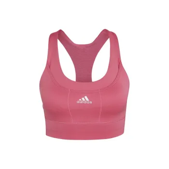 Adidas RUNNING MEDIUM-SUPPORT POCKET BRA Sports Underwear Women's Pulsed Magenta