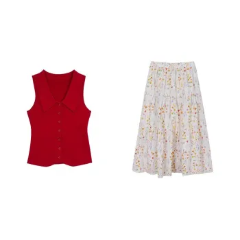 Udon House Two Piece Skirt Sets Women's