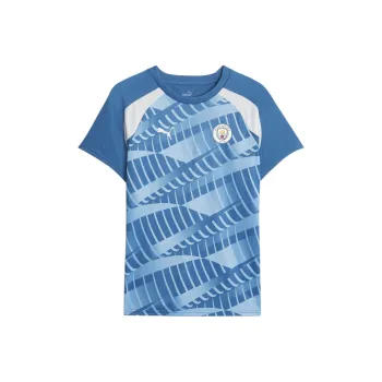 PUMA Manchester City Pre match Jersey Soccer Jersey Women's Blue