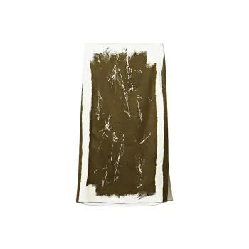 Massimo Dutti Casual Long Skirts Women's Dark Green
