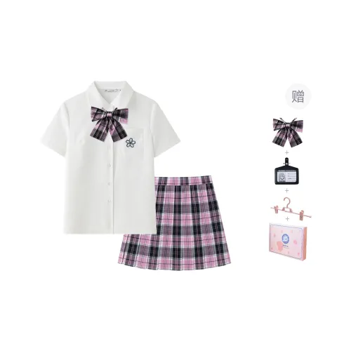 Tokyo Season Skirt Set Women's Gift Box Set White+Pink