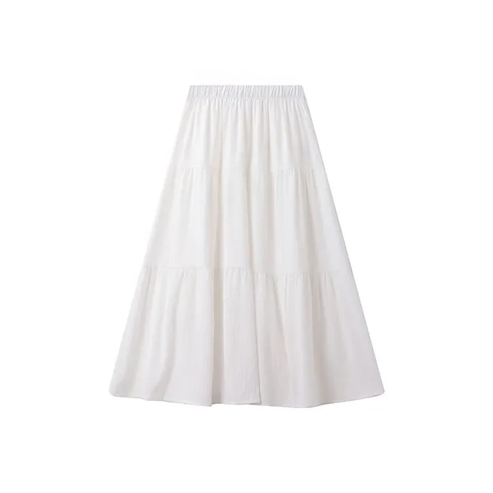 ATUXIU 2025 Spring/Summer Minimalist Style Versatile Half Length Skirt Women's-4