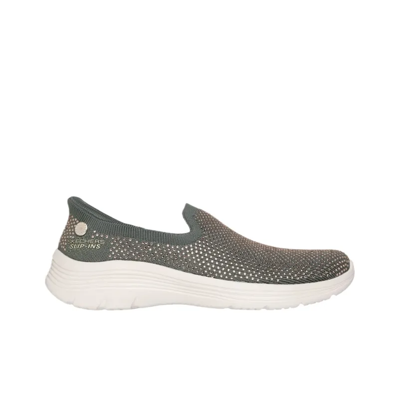 Martha Stewart x Skechers Slip ins Low Top Casual Shoes Women's Green-1