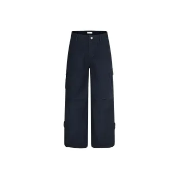 CUWU Casual Pants Unisex Navy Blue