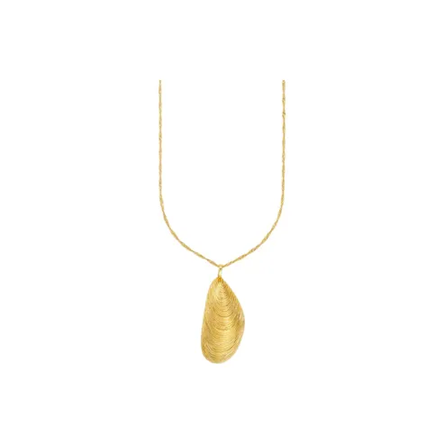 ANNI LU Brass 18K Gold Plated, Freshwater Pearl Necklaces Unisex Gold-0