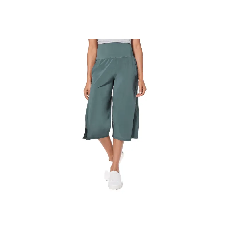 Lululemon Serene Crop Athletic Trousers Women's Iron Green-0