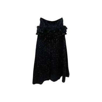 CHANEL 21A Pre Fall Premium Workshop Casual Long Skirt Women's Black