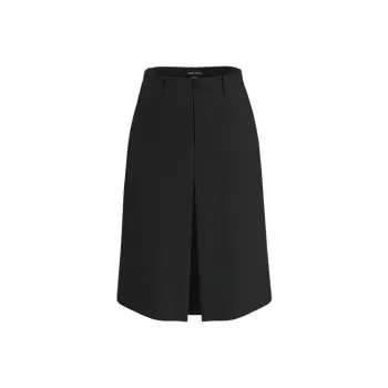 URBAN REVIVO Casual Long Skirt Women's Black