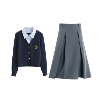 OSQ Two Piece Skirt Sets Women's