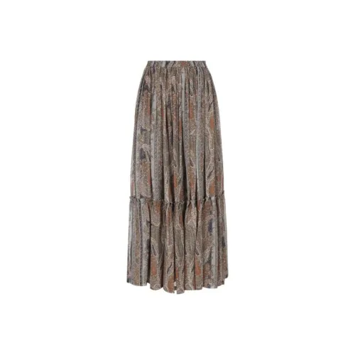 SAINT LAURENT Casual Long Skirt Women's Multicolor