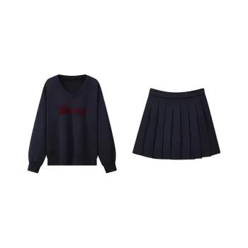 KUHNMARVIN Skirt Set Women's Deep Navy Blue