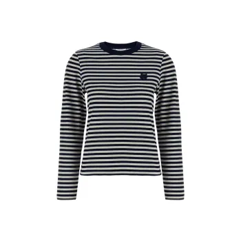 Maison Kitsune Striped T shirt