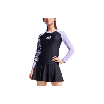 ZOKE Two Piece Swimsuits Women's Black Pink Purple Kuromi