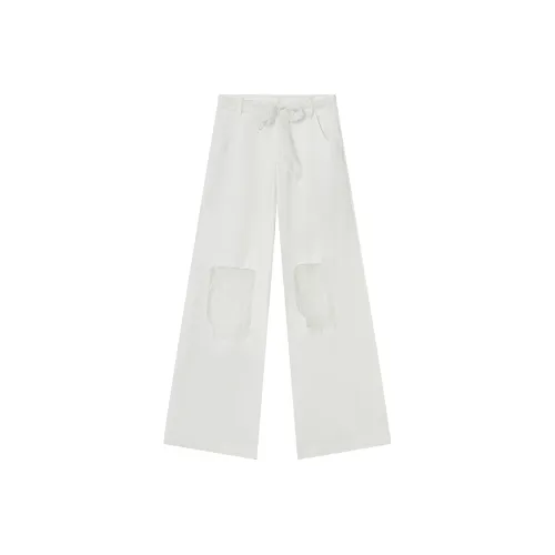 ELF SACK Casual Pants Women's Fantasy White