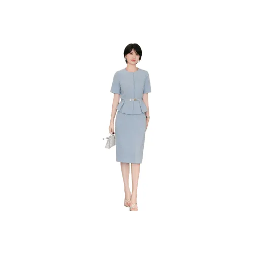 ONE SHALLOW Skirt Set Women's Blue