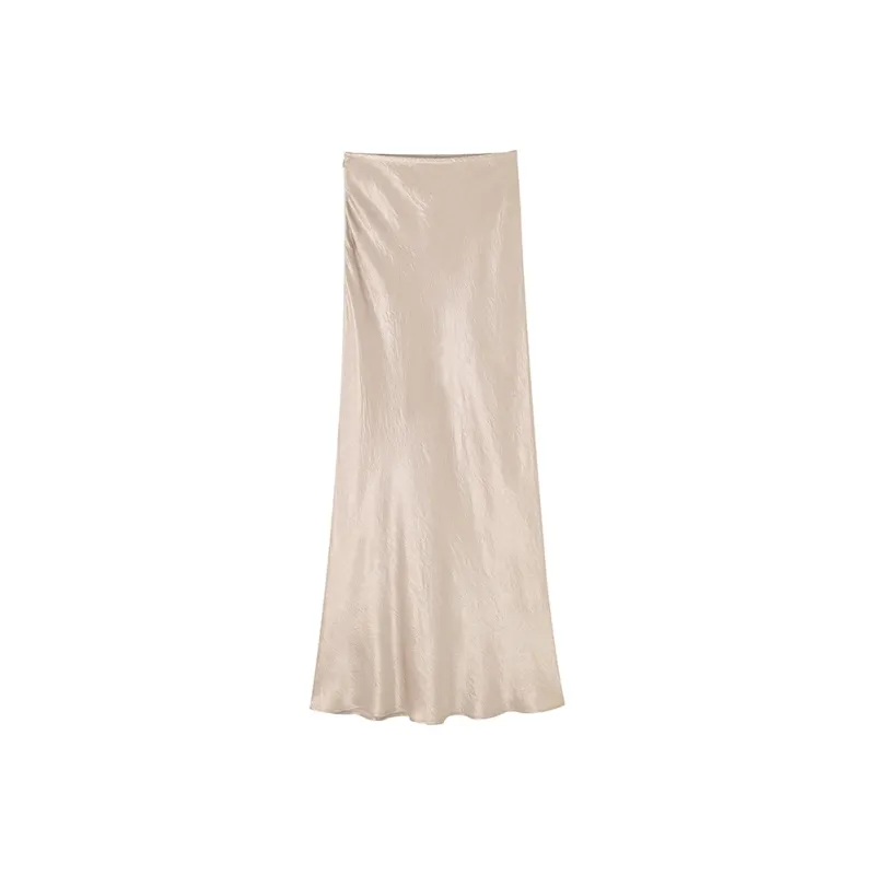 COMMON VALUE 'Zen Pāra' Casual Long Skirts Women's Warbler Willow Yellow-1