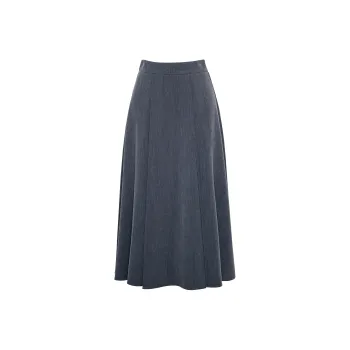 ROEYSHOUSE Casual Long Skirts Women's Gray