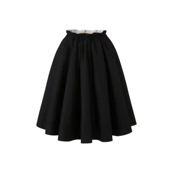 AVENEMENT Casual Long Skirt Women's Black