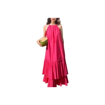 Wbwq Slip Dresses Women's Red