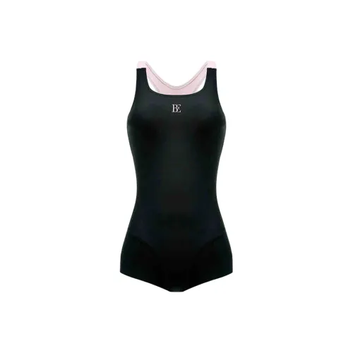 BALNEAIRE x MIX One piece Swimsuit Women's Urban Chic Style Black Pink