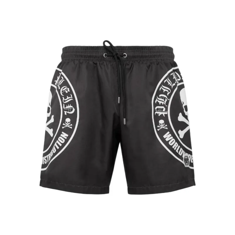 PHILIPP PLEIN Casual Shorts Men Black-0