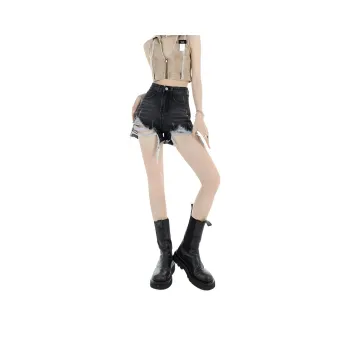 ZNZX Denim Shorts Women's Black