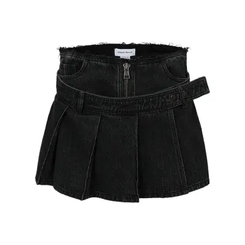 URBAN REVIVO Denim Shorts Women's Black