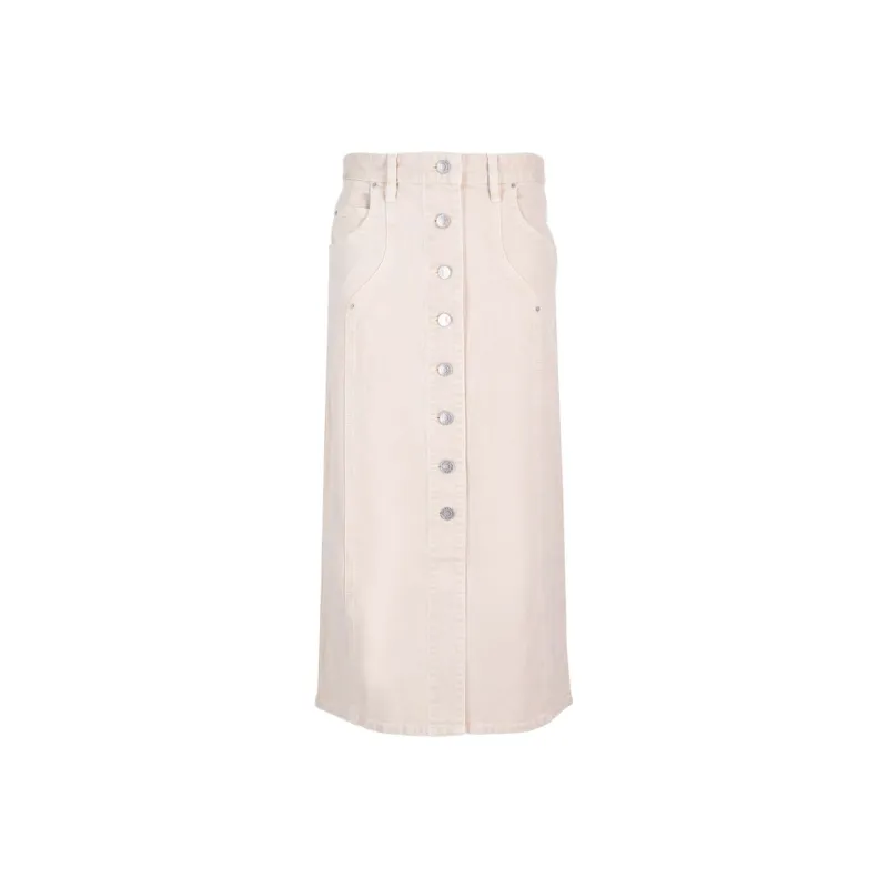 ISABEL MARANT ETOILE Vandy Hgh Waist Buttoned Midi Skirt-0