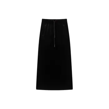 Ouyang Casual Long Skirts Women's Jet Night Black