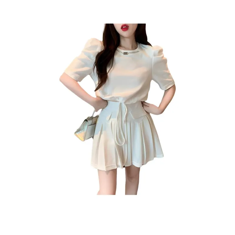 Flowers In Water Skirt Set Women's-6