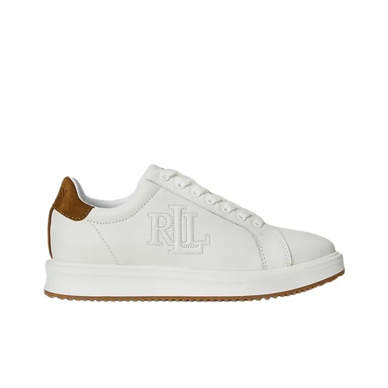 LAUREN RALPH LAUREN Ainsley Low Top Skateboard Shoes Women's White-1