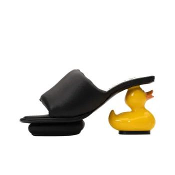 MIHARA YASUHIRO 90mm Duck Heel Mules Women's