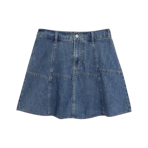 Love To Serve Denim Short Skirts Women's Denim Blue