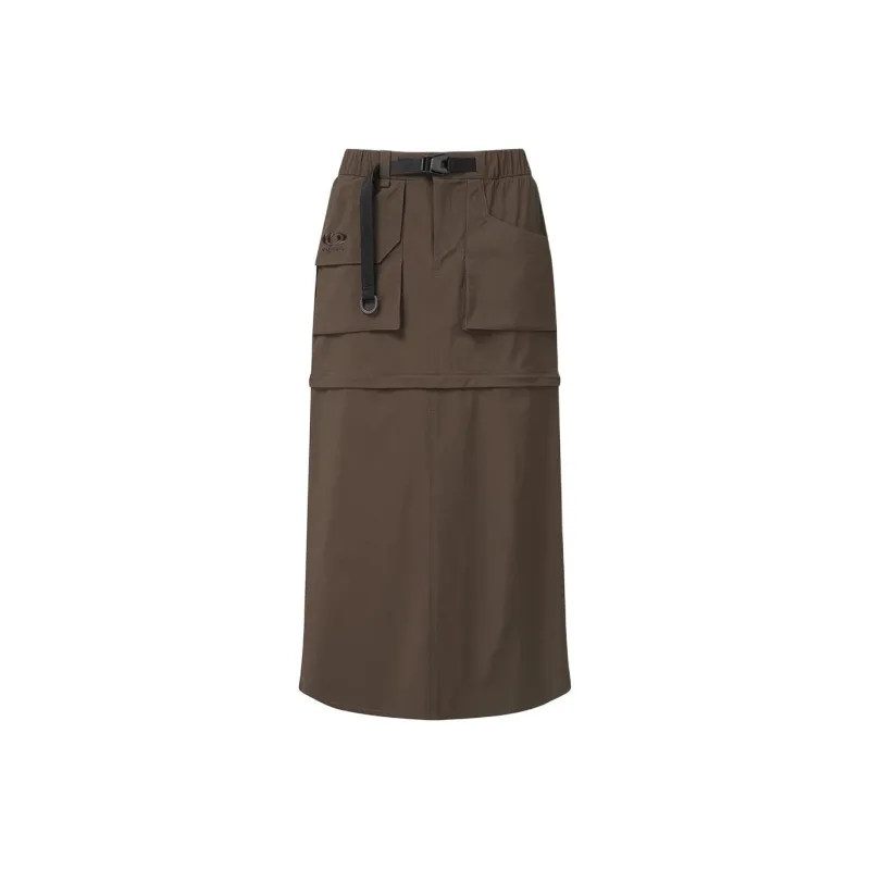 SALOMON Casual Long Skirt Women's Brown-0