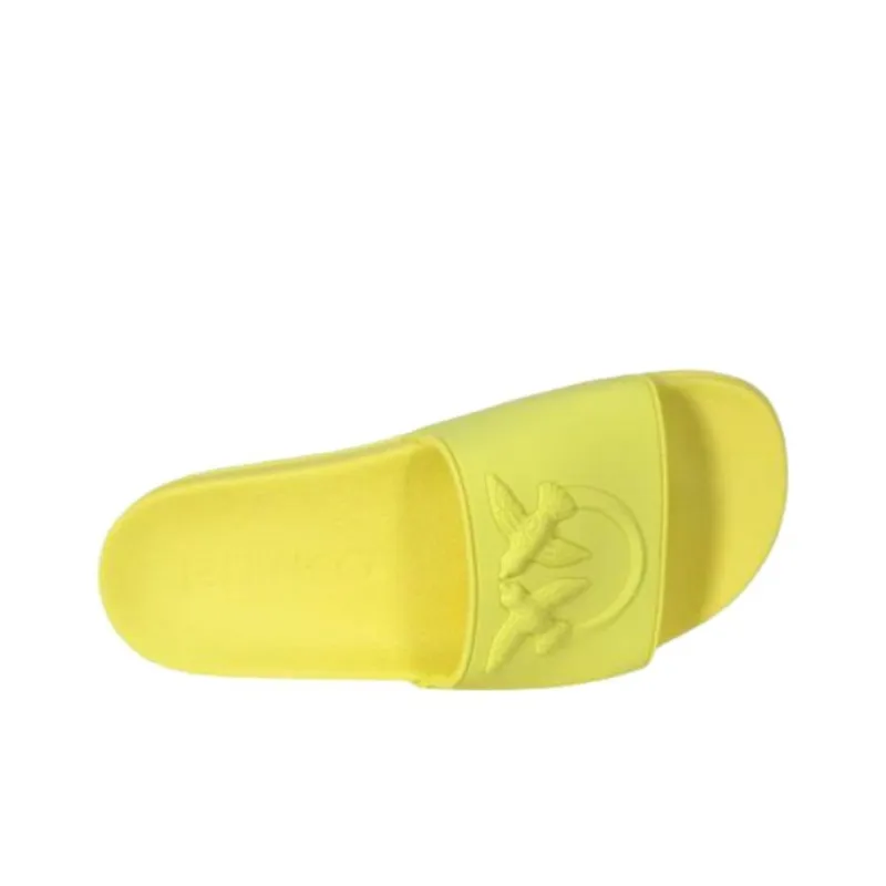 PINKO Slide Slippers Women's Yellow-4