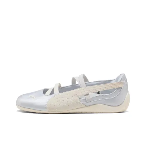 PUMA Speedcat Ballet Silver Mist Warm White Satin Women's