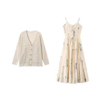 GULIANFEI Skirt Set Women's Apricot