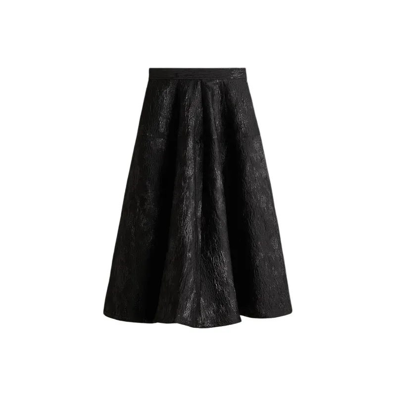 H&M Casual Long Skirts Women's Black-0