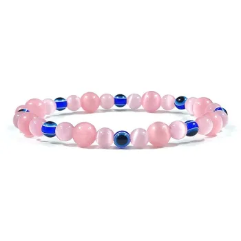 LuluCanaan Glass Cat Eye Bracelets Women's