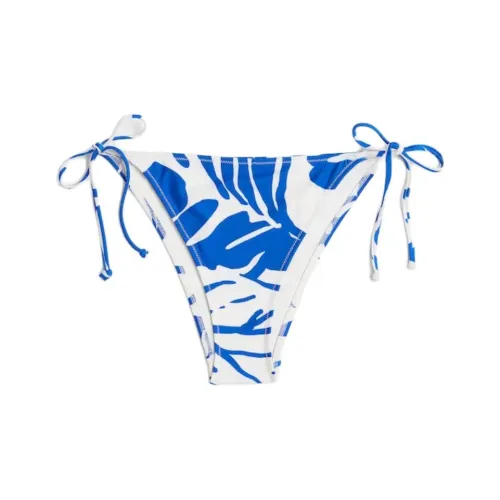 H&M Swimming Shorts Women's Bright Blue White Floral
