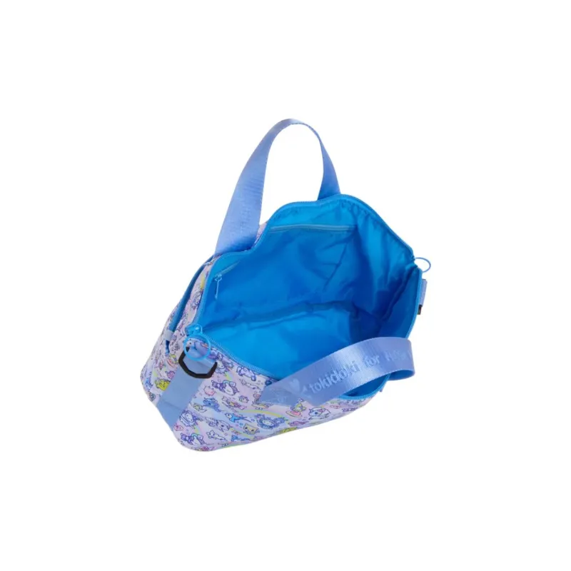 Sanrio Tokidoki, The Playful And Charming Character, Collaboration Polyester One Shoulder Handbag Women's Blue-4