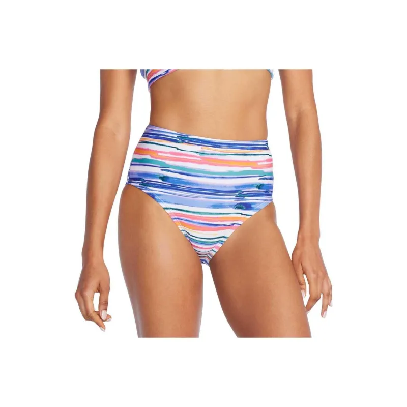 Speedo Women's Print High Waist Bottom Brown Bikini Women's-2