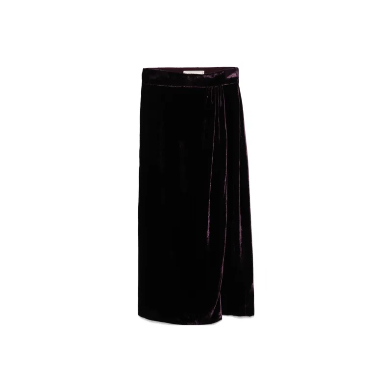 Blumarine Velvet Midi Skirt-0