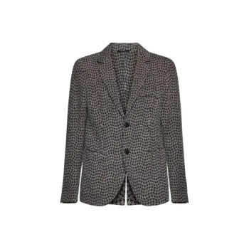 GIORGIO ARMANI Houndstooth pattern Single breasted Blazer
