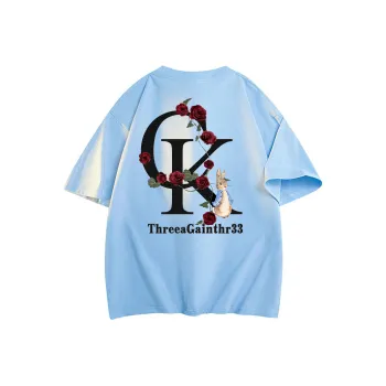 THREEAGAINTHR33 Drop Shoulder Sleeve T Shirt Women's