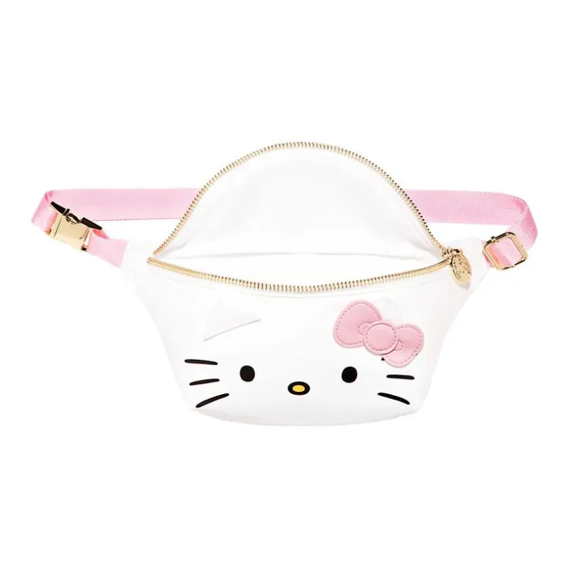 Sanrio Stoney Clover Lane Collaboration Hello Kitty Nylon Fanny Pack Women's White-2
