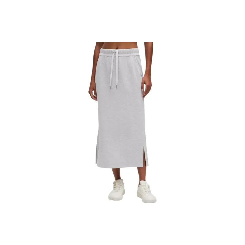 Lululemon Softstreme Casual Long Skirt Women's Mixed Color Core Super Light Gray-0